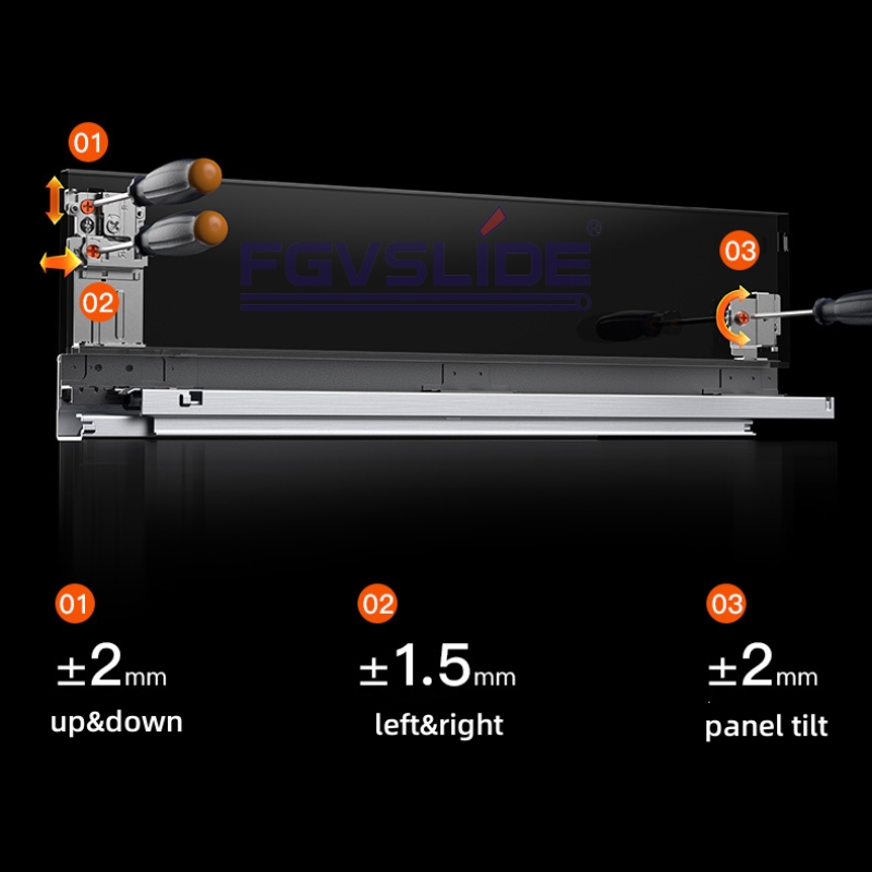 slim tandem box with rear adjustment